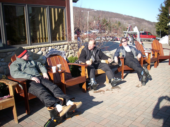 Craig, Todd and Kurt relax at Tannenbaum Lodge 3-13-09